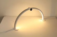 Grande lampe à ongles en forme de lune, logo personnalisé, 45W, lampe de table pour manucure, équipement de beauté avec horloge à affichage intelligent