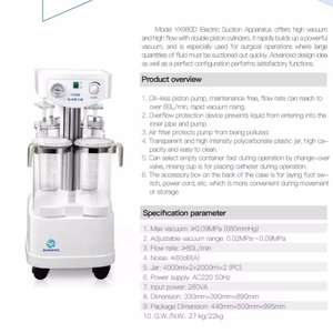 Appareil d'aspiration mobile médical, <span class=keywords><strong>machine</strong></span> d'aspiration chirurgicale robuste, aspiration sous vide - Product Image 2