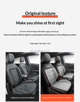 Housses de siège auto en cuir moulées sur mesure pour Volkswagen T-Roc 2017-2025 – Accessoires auto personnalisés pour la décoration intérieure de la voiture
