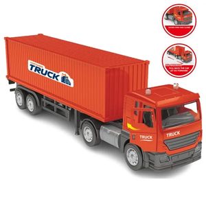 Voiture conteneur en alliage, transport logistique express, type de van jouet, modèle de voiture de fret avec porte sonore et lumineuse - Product Image 4