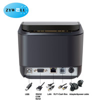 80mm 58mm Direct Thermal Sticker Machine ZY609 Etiketten drucker Imprima nte Barcode Treiber Drucker