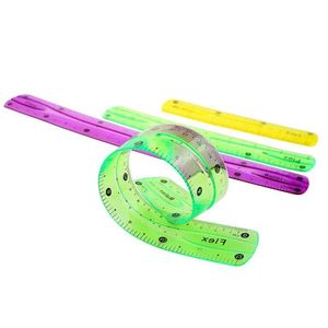 Reglas de Medición Flexibles y Plegables de PVC Transparente de 30 cm, Gran Venta - Product Image 4
