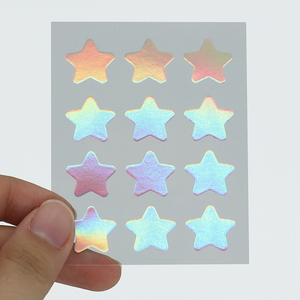 Parche de espinillas de estrella holográfica brillante vegano amigable con ácido salicílico - Product Image 1