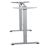 Bureau debout électrique moderne à double moteur, hauteur réglable, ergonomique, avec cadre à 2 pieds, pour bureau à domicile et ordinateur