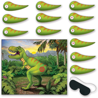 HAWIN Pin The Tail auf dem Dinosauriers piel Dinosaurier Thema Kinder Geburtstags feier Dekorationen Dinosaurier Poster