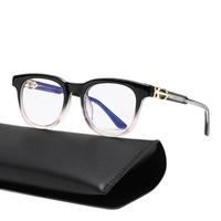Nouvelles Lunettes de Lecture Unisexe 2026 Tendance Européenne et Américaine à Monture Carrée, Verres PC Anti-Lumière Bleue, Transparentes