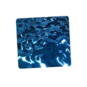 Plaques en acier inoxydable 304 de 0,8 mm, 1,2 nm, colorées, effet miroir, ondulation d'eau, <span class=keywords><strong>prix</strong></span> au mètre carré - Product Image 4