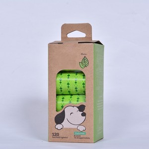 Eco-friendly 100% Biodegradable Dog Poop <b>Bags</b> Corn Starch Portable Sustainable Compostable Pet Waste <b>Bags</b> - Product Image 4