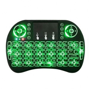 Hot bán mini không dây 18 bàn phím chuột 7 màu sắc đèn nền USB 2.4 Gam không dây lớn Touchpad chuột phím Raspberry Pi bàn phím - Product Image 2