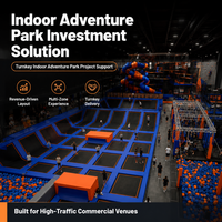 Parc de trampolines commercial, zone de dodgeball, fosse à mousse, terrain de sport intérieur, arène FEC, grille de saut, certifié TUV ISO, OEM ODM