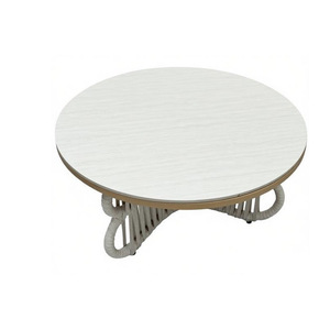 Ensemble <span class=keywords><strong>de</strong></span> <span class=keywords><strong>salon</strong></span> <span class=keywords><strong>de</strong></span> <span class=keywords><strong>jardin</strong></span> nordique contemporain en aluminium et corde tressée avec coussins hydrofuges et table basse en pierre frittée - Product Image 6
