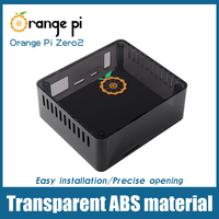 Papan Orange Pi Zero 2 dengan Cangkang Transparan ABS Hitam, Aksesori Elektronik yang Tidak Dapat Menampung Papan Ekspansi di Dalamnya, Buatan China