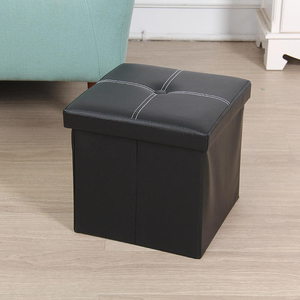 Pouf de rangement pliable en similicuir PVC et <span class=keywords><strong>banc</strong></span>-<span class=keywords><strong>coffre</strong></span> de rangement pour chambre à coucher, vente en gros - Product Image 2