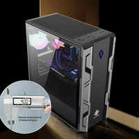Boîtier d'ordinateur ATX en aluminium de haute qualité, format Full Tower, compatible Micro ATX, avec verre trempé pour PC et serveur gaming