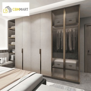 Madera Color Diseño Aluminio Dormitorio Muebles vidrio Armario - Product Image 6