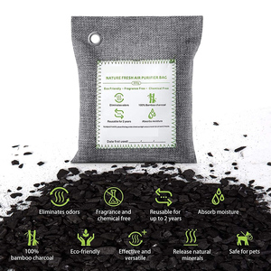 Borsa carbone attivo di bambù produttore OEM naturale purificatore d'aria fresca per auto basamento odore assorbitore per scarpe animali - Product Image 2
