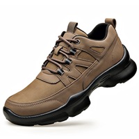 Chaussures décontractées pour hommes à lacets, couleur unie, prêtes à être expédiées, légères, semelle épaisse, antidérapantes, livraison rapide, pour le travail quotidien