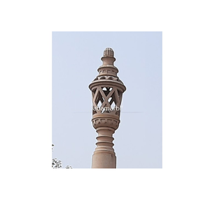 โคมไฟหินทรายจ๊อดปูร์ทำมือ ดีไซน์ทันสมัย เป็นมิตรกับสิ่งแวดล้อม ทนทาน เหมาะสำหรับทางเข้าบ้าน ระเบียง แสงสว่างภายนอกอาคาร ตกแต่งภูมิทัศน์ BABA - Product Image 6