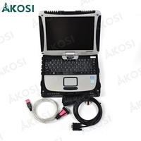 Outil de diagnostic robuste pour Liebherr avec scanner, ordinateur portable CF19 et câble Deutsch 9 broches pour engins de construction et grues