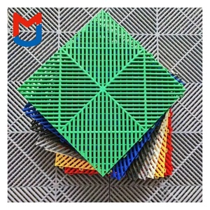 Industrial Design Style Removable Interlocking PP Garage Floor Tiles Anti-Slip Custom Graphic Design Workshop Warehouse <strong>Showroom</strong> - Product Image 6