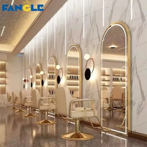 <span class=keywords><strong>Salon</strong></span> sang trọng Gương cắt tóc cửa hàng duy nhất hai mặt bàn trang điểm <span class=keywords><strong>Salon</strong></span> với ánh sáng gương tóc <span class=keywords><strong>Salon</strong></span> cắt tóc gương - Product Image 5