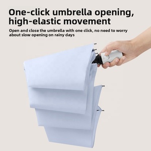 Sombrilla Portátil para Lluvia y Sol, Apertura y Cierre Automáticos, Tela Impermeable de Alta Densidad, Sombrilla Plegable de Tres Secciones, Logotipo Personalizado - Product Image 2