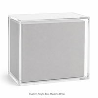Boîte de rangement pour cartes en acrylique magnétique transparente moderne, personnalisable, vente en gros, boîte de présentation TCG, OEM