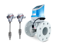High Stability 4-20mA OCT 90~230VAC Inline Digital Flow Meter Stainless Steel Chemical Liquids Water Oil Sodium Hydroxide OEM