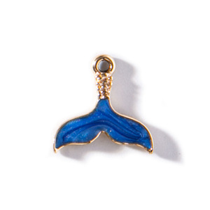 Dessin animé éblouissant queue de poisson dessin animé porte-clés bricolage pendentif alliage boucles d'oreilles Bracelet accessoires pour femmes - Product Image 6