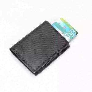 Muestra gratuita 2024, billetera de cuero multifuncional con bloqueo RFID, delgada, para tarjetas inteligentes, ideal para viajes, para hombre. - Product Image 3