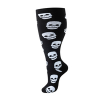 Chaussettes de compression sportives respirantes en gros pour la course, le fitness, l'avion, le soulagement de l'œdème, soutien du genou, hauteur genou