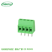 Precio de fábrica, bloques de terminales Pcb tipo tornillo de paso de 2,54mm, Mini conector de terminal pequeño