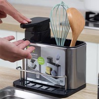 Évier Caddy Évier De Cuisine Organiser Comptoir Porte-Savon Porte-éponge De Cuisine