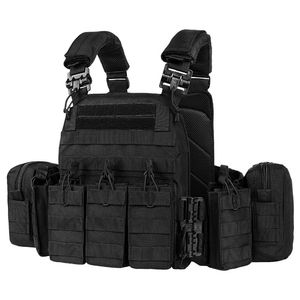سترة تكتيكية للرجال بحاملة صفائح واقية بنمط التمويه الروسي ونظام Molle - Product Image 4