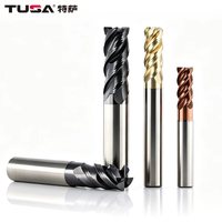 Fraise en carbure monobloc pour CNC, fraise à queue longue en tungstène avec revêtement PVD, fraise carrée et fraise à queue longue R, fraise à 4 dents pour titane