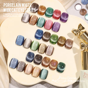 Miss Gooey Cat kuku Gel mata kucing kustom perlengkapan Salon Hema gratis 15 warna Cat kuku Gel magnetik Set pemoles Gel Label pribadi - Product Image 6