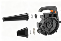 Souffleur à main électrique industriel de petite taille, portable, super puissant, haute puissance, souffleur à poussière pour ordinateur, pistolet souffleur