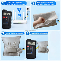 Housse de protection WiFi en tissu conducteur cuivre-nickel sur mesure, blindage anti-ondes électromagnétiques, pochette de protection pour routeur, étui de blocage du signal pour la maison