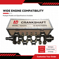 Suku Cadang Kendaraan 13408-30010 Crankshaft untuk Mesin Toyota 1KD Hilux Fortuner Prado Hiace OEM Crankshaft