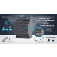 24V 100W Din Raylı Güç Kaynağı, PLC ve Otomasyon için Ultra İnce Endüstriyel AC DC Anahtarlamalı Güç Kaynağı