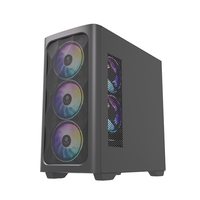 Boîtier PC Gaming Meshify Steel Slide-way Glass Window avec logo personnalisé, microATX, tour moyenne