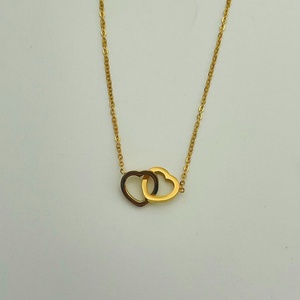 Collar de Corazón Chapado en Oro de Acero Inoxidable de Alta Calidad, Antideslustre, Personalizado, Venta al por Mayor, Nuevo 2024 - Product Image 2