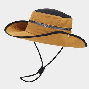 <span class=keywords><strong>Sombrero</strong></span> de cubo de ala ancha grande de secado rápido empalmado <span class=keywords><strong>para</strong></span> hombre, pesca al aire libre, senderismo, Selva, bloqueador solar, sombreros de cubo, liso <span class=keywords><strong>para</strong></span> mujer - Product Image 2