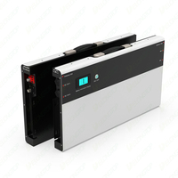 Baterai LiFePO4 Siklus Dalam 12V 200Ah untuk Pemasangan di Dinding RV, Baterai Lithium Isi Ulang yang Tahan Lama untuk Catu Daya Kendaraan Berkemah