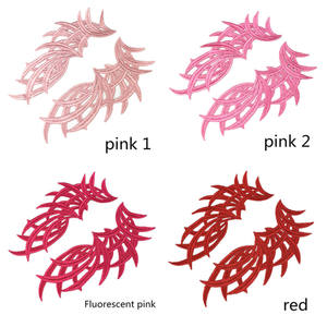 Apliques de encaje de poliéster bordados de colores al por mayor para decoración de vestidos, parches de costura para ropa DIY, mercería al por mayor - Product Image 5