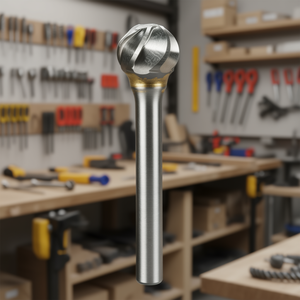 Fraise rotative à tête sphérique en carbure monobloc, diamètre 6,3 mm, longueur 5 mm, tige 3 mm, pour la découpe du métal et du bois - Product Image 3