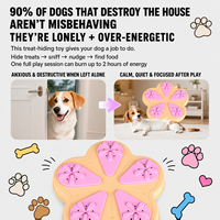 Jouet distributeur de nourriture pour animaux avec ventouse, puzzle durable en silicone pour dissimuler les friandises, pour chiens et chats, soulagement de l'anxiété