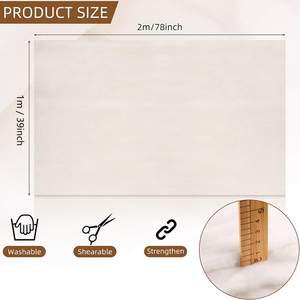 Relleno de Poliéster/Algodón <span class=keywords><strong>para</strong></span> Edredones, 78 x 39 Pulgadas, Doble Cara, No Tejido, Cálido, <span class=keywords><strong>para</strong></span> Coser, Relleno de Algodón <span class=keywords><strong>para</strong></span> Manualidades - Product Image 2