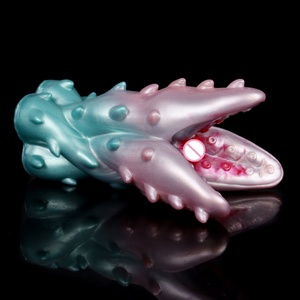Masturbador Masculino Estilo Planta Exótica de Fantasía, Inspirado en Petermannia, con Textura Suave y Canal Único - Product Image 4