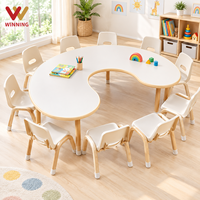 Meubles de maternelle Montessori pour enfants, table et chaise en bois pour tout-petits, garderie, salle de classe, ensemble de meubles d'apprentissage précoce